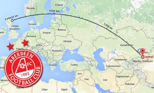 Карта перелета "Абердина"