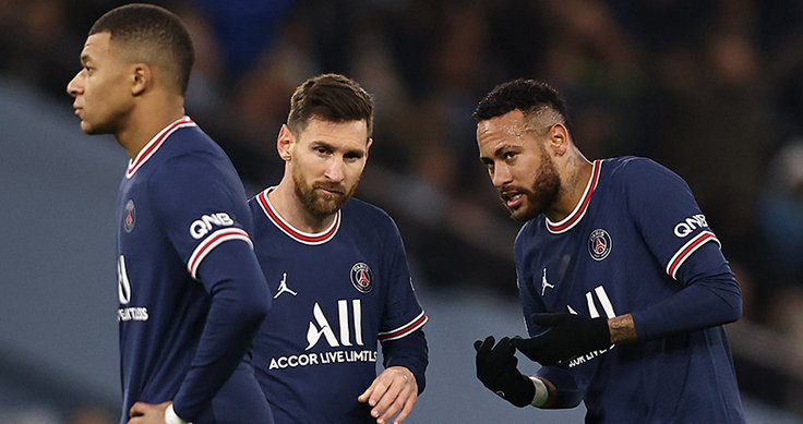 Килиан Мбаппе, Лионель Месси и Неймар