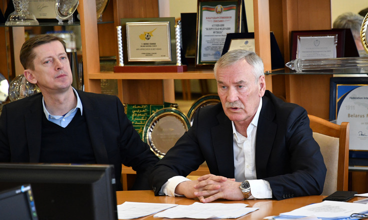 Юрий Вергейчик и Анатолий Юревич. Фото пресс-службы БФФ