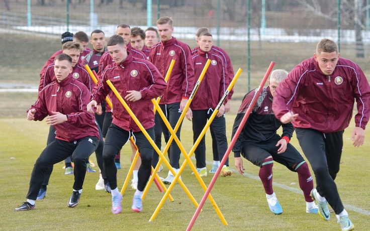 20.03.2023. Тренировка национальной сборной. Фото пресс-службы БФФ