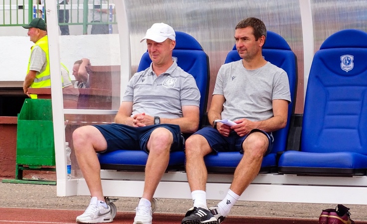 Александр Павлов и Юрий Лукашов. Фото ФК Витебск