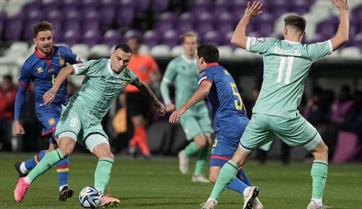 Квалификация ЕВРО-2024. Беларусь - Венгрия. Фото АБФФ