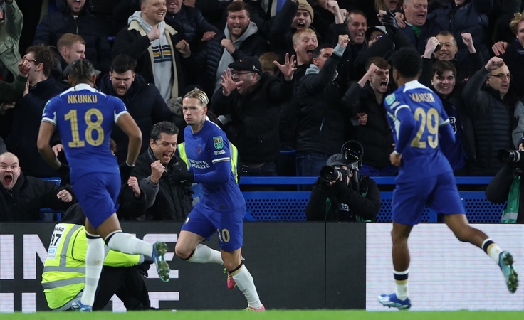 Кубок английской лиги-2023/24. 1/4 финала. Челси - Ньюкасл - 1:1. Михаил Мудрик