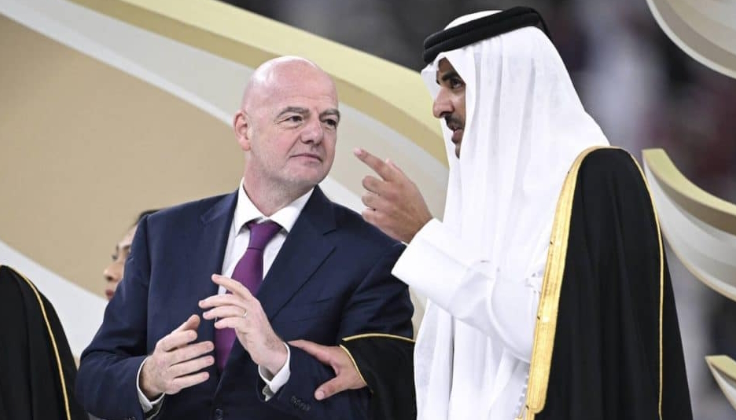 Джанни Инфантино и шейх Тамир бин Хамад бин Халифа Аль Тани