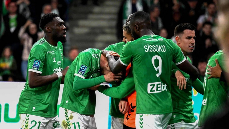 Франция-2023/24. Плей-офф за место в Лиге 1. 2-й раунд. Сент-Этьен - Родез - 2:0