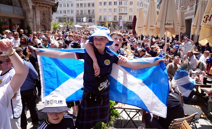 Болельщики сборной Шотландии