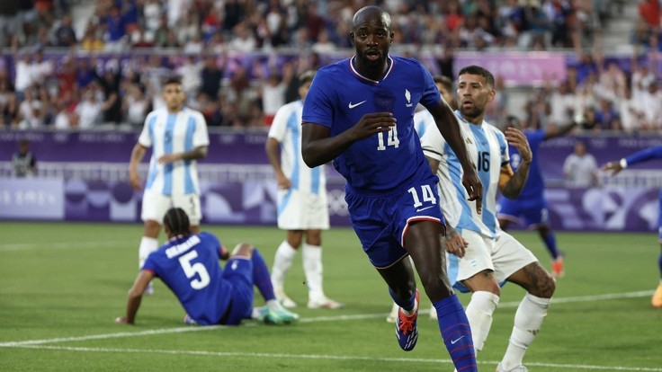 Олимпиада-2024. 1/4 финала. Франция - Аргентина - 1:0. Жан-Филипп Матета
