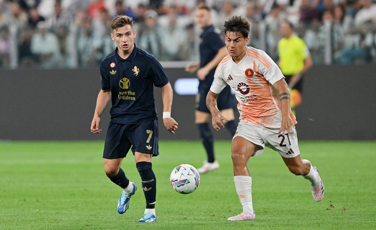 Италия-2024/25. 3-й тур. Ювентус - Рома - 0:0. Франсишку Консейсан и Пауло Дибала