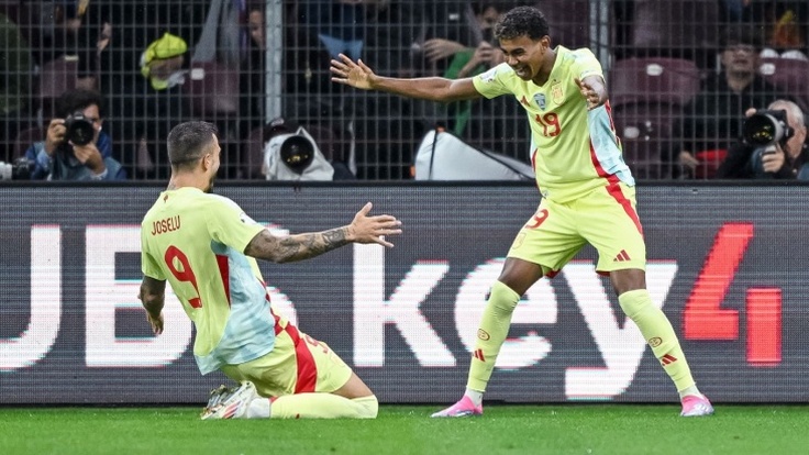 Лига наций-2024/25. Швейцария - Испания - 1:4. Хоселу и Ламин Ямаль