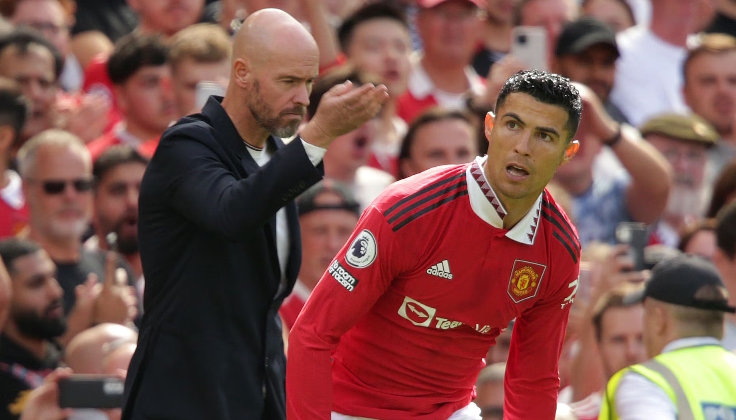Эрик тен Хаг и Криштиану Роналду