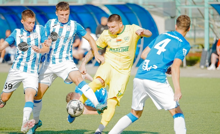 "Молодечно" и "Нива" всё ближе к высшей лиги, избиение Борисова в "класико-2", "Энергетик-БГУ" цепляется за жизнь. Как прошел 24-й тур первой лиги