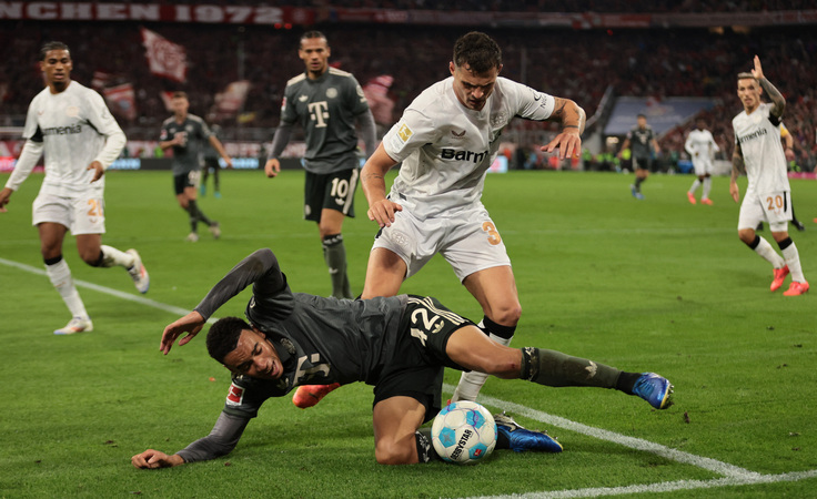 Германия-2024/25. 5-й тур. Бавария - Байер - 1:1. Джамал Мусиала и Гранит Джака