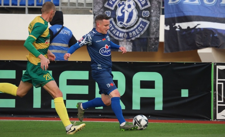 ЧБ-2024. Динамо Бр - Неман - 2:2. Михаил Гордейчук и Иван Садовничий. Фото ФК "Динамо-Брест"