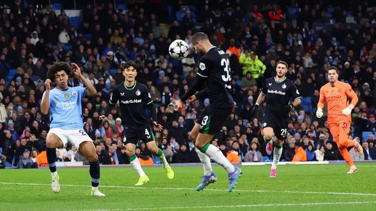 Лига чемпионов-2024/25. 5-й тур. Манчестер Сити - Фейеноорд - 3:3