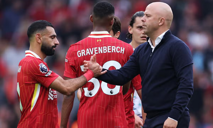 Мохамед Салах и Арне Слот