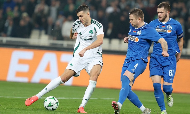 Лига конференций-2024/25. 6-й тур. Панатинаикос - Динамо Минск. Фото ertsports.gr