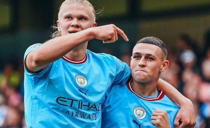 Эрлинг Холанд и Фил Фоден