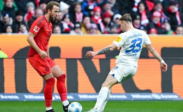 Германия-2024/25. 20-й тур. Бавария - Хольштайн - 4:3. Харри Кейн