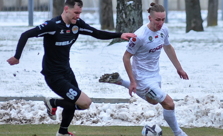 ЧБ-2025. Гомель - Торпедо-БелАЗ. Сергей Политевич и Александр Бутько. Фото ФК "Гомель"