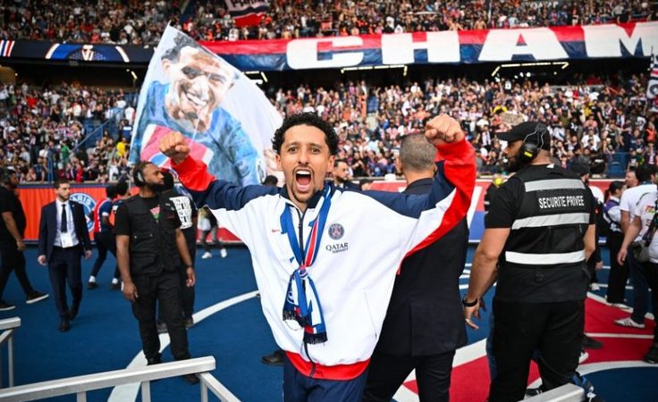 Франция-2024/25. 28-й тур. Маркиньос празднует очередное чемпионство "ПСЖ"