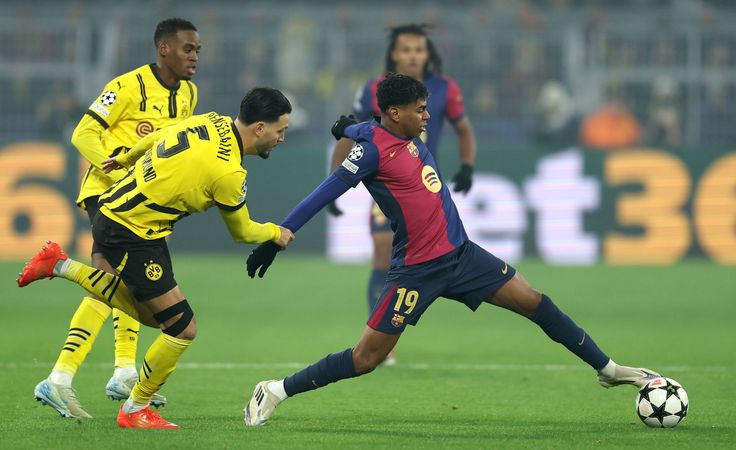 Лига чемпионов-2024/25. 6-й тур. Боруссия (Дортмунд) - Барселона - 2:3. Реми Бенсабайни и Ламин Ямаль