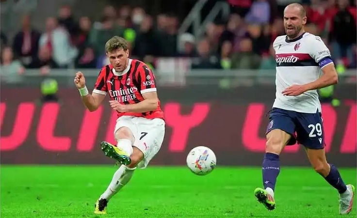 Италия-2024/25. 35-й тур. Милан - Болонья - 3:1. Сантьяго Хименес