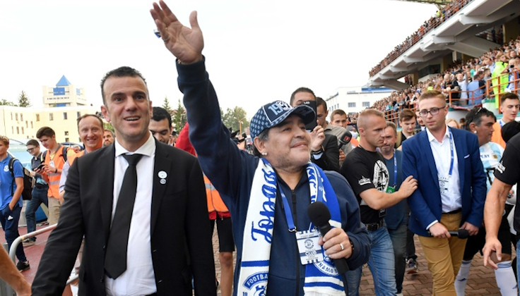 Диего Марадона. Фото ФК "Динамо-Брест"