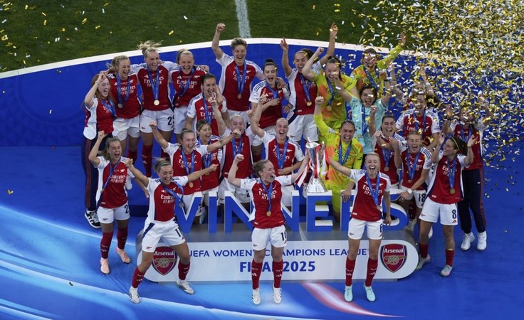 Арсенал - победитель женской Лиги чемпионов-2024/25