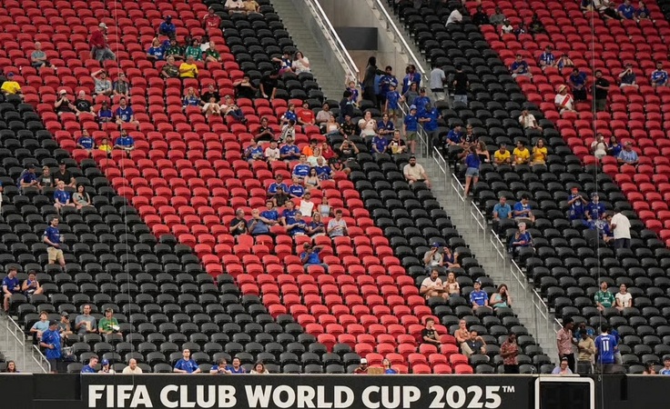 КЧМ-2025. 1-й тур. Зрители матча "Челси" - "Лос-Анджелес" в Атланте