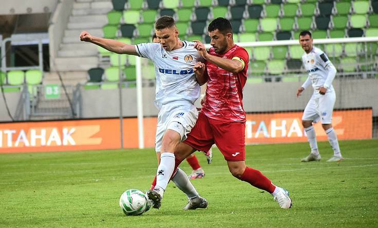 Лига конференций-2025/26. Торпедо-БелАЗ - Работнички. Фото ФК Работнички