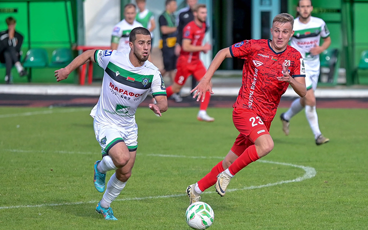 Молодечно - Минск. Алекс Раджабов и Артем Турич. Фото ФК "Молодечно"