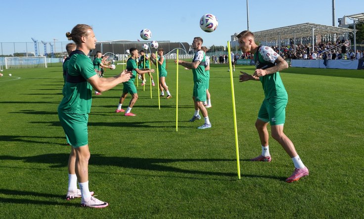 02.09.2025. Открытая тренировка сборной Беларуси. Фото БФФ