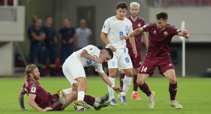 Греция - Беларусь. Фото - АБФФ