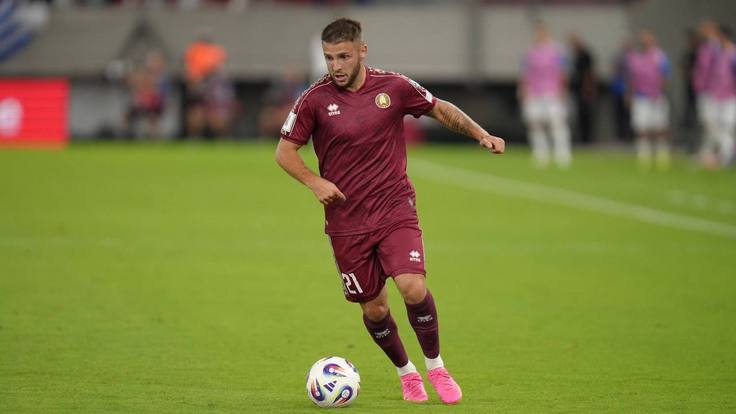 ЧМ-2026. Квалификация. Греция - Беларусь - 5:1. Роман Пасевич. Фото БФФ