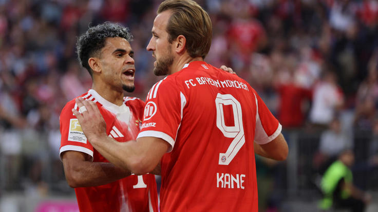 Харри Кейн и Луис Диас