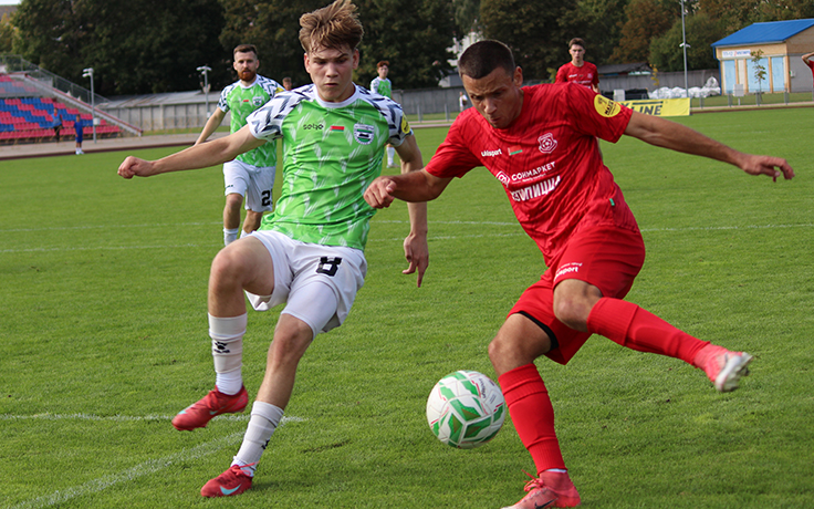 ЧБ-2025. Барановичи - Осиповичи. Никита Соломатин и Василий Василенко. Фото ФК "Барановичи"