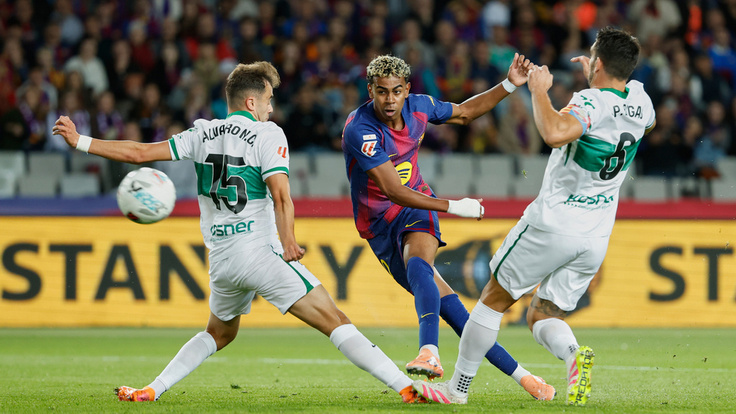 Испания-2025/26. 11-й тур. Барселона - Эльче - 3:1. Ламин Ямаль