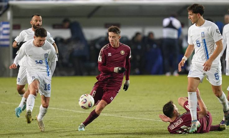 ЧМ-2026. Квалификация. Беларусь - Греция - 0:0. Никита Демченко. Фото БФФ