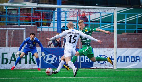 ЧБ-2018. Ислочь - Торпедо - 0:0. Дмитрий Комаровский. Фото Ксении Деревяги