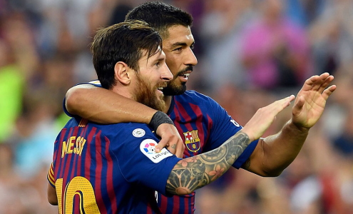 Луис Суарес и Лионель Месси