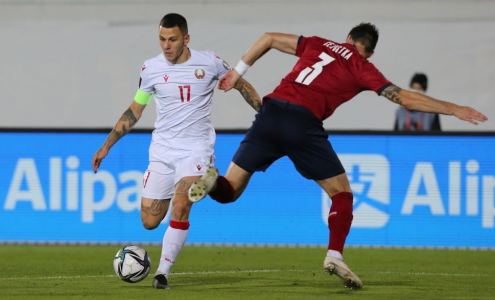 Квалификация ЧМ-2022. Беларусь - Чехия. Фото abff.by