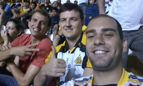 Ренан Брессан на матче "Крисиумы"