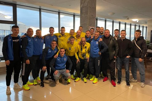 "Колос" перед выездом в Турцию. Фото "Чэрвеньскі футбол"