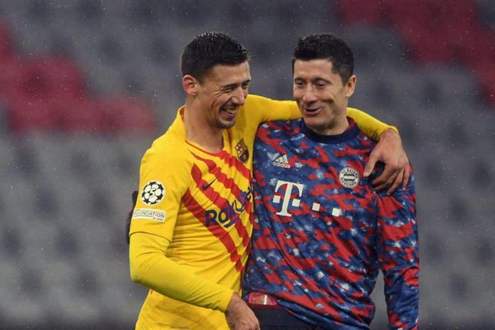 Клеман Ленгле и Роберт Левандовски