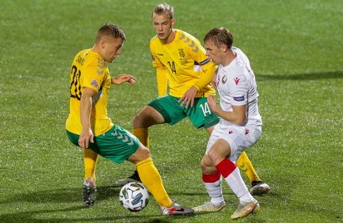 Лига наций. Литва - Беларусь. Фото - delfi.lt