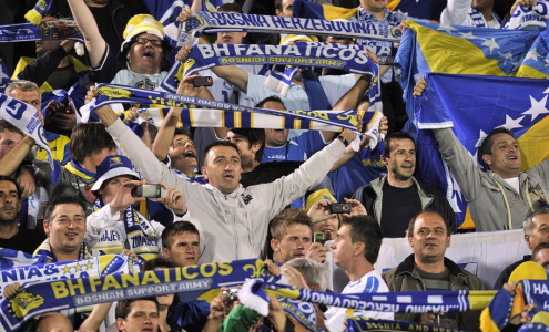 Болельщики сборной Боснии и Герцеговины