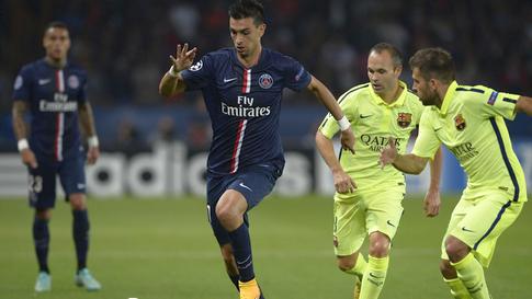 ЛЧ-2014/2015. ПСЖ - Барселона - 1:3. Хавьер Пасторе. Фото GettyImages