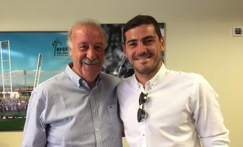 Висенте Дель Боске и Икер Касильяс. Фото AS