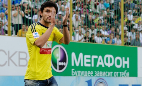 Юрий Жирков в майке "Анжи"