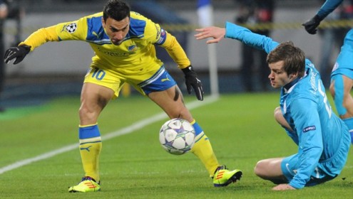 В Кипре праздник. АПОЭЛЬ вышел в плей-офф. Фото Gatty Image.